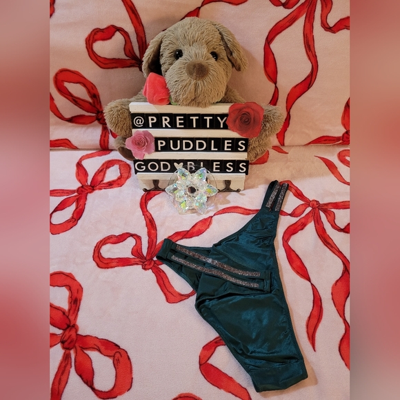 💚 XXL VS Very Sexy Double Strap Shine Strap Brazilian Panty 💚 - Picture 8 of 16